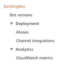 On the Amazon Lex V2 console, in the navigation pane, under your bot, choose Aliases.