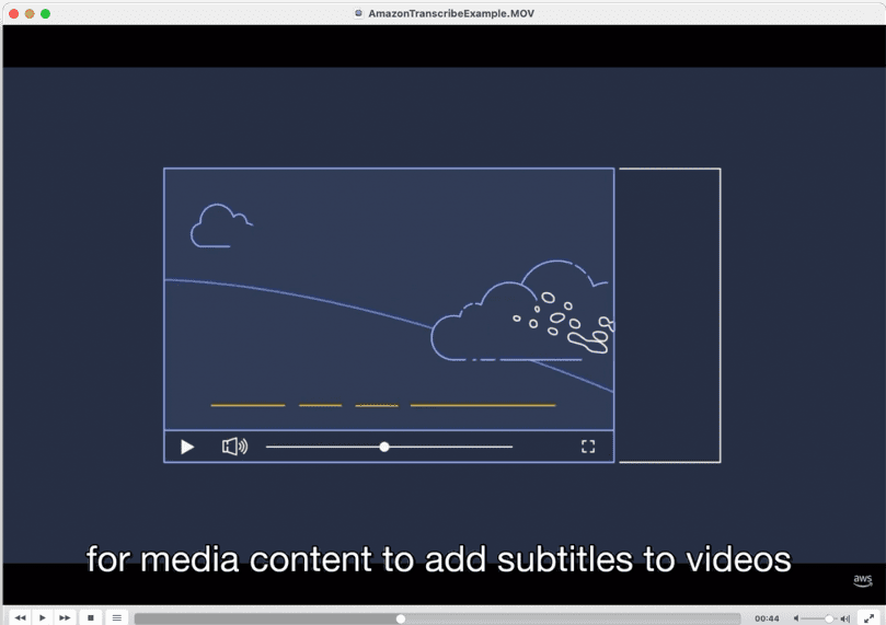 Subtitles while playing the video file