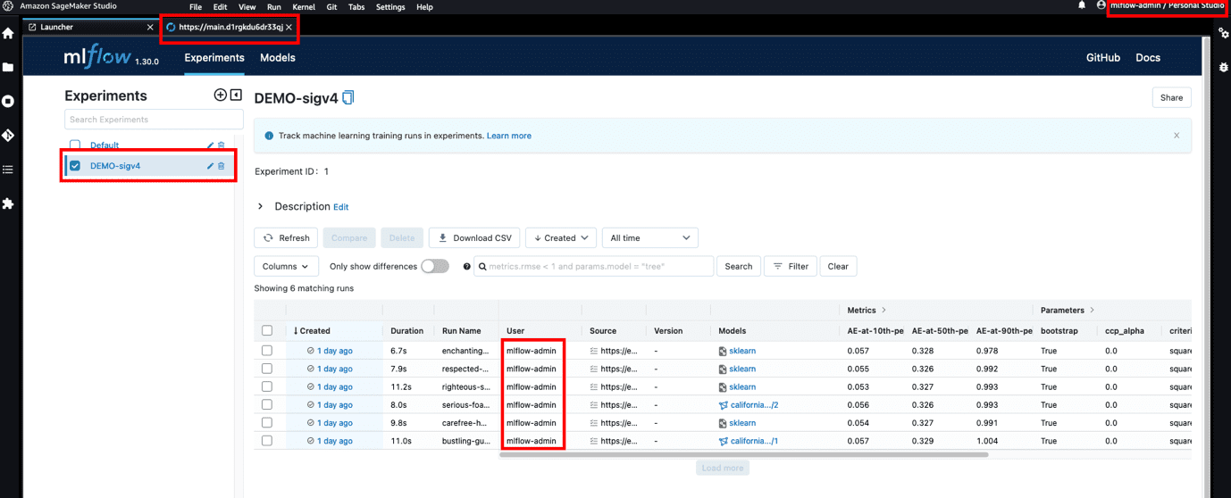 MLflow Iframe in Studio