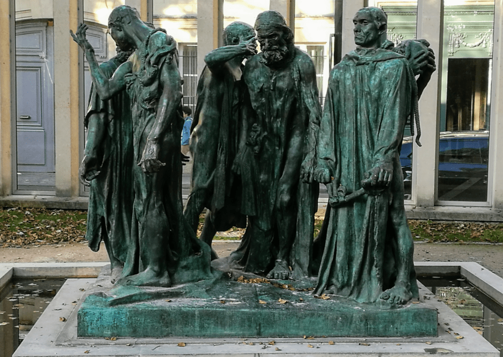 Copyright Simon Phipps, of the edition of Auguste Rodin's “The Burghers of Calais” (“Les Bourgeois de Calais”) exhibited at the Musée Rodin in Paris.