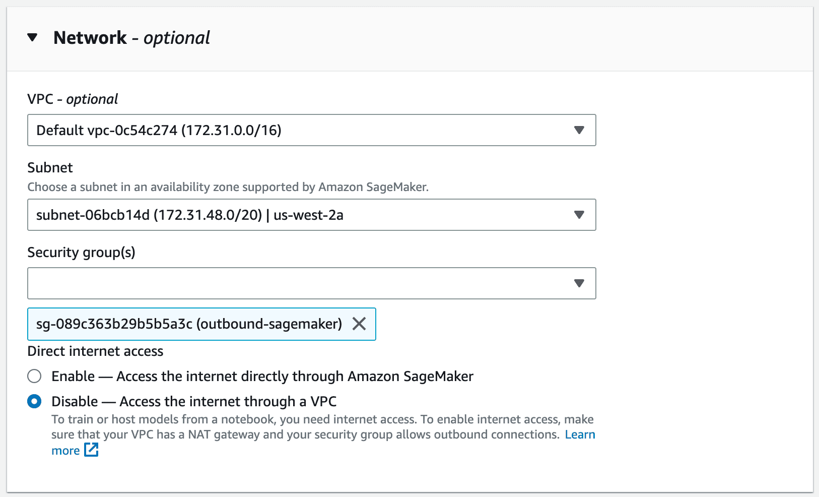 configure network for developing in secure environment