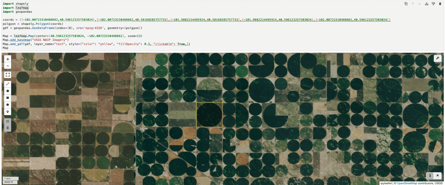 Geospatial notebook