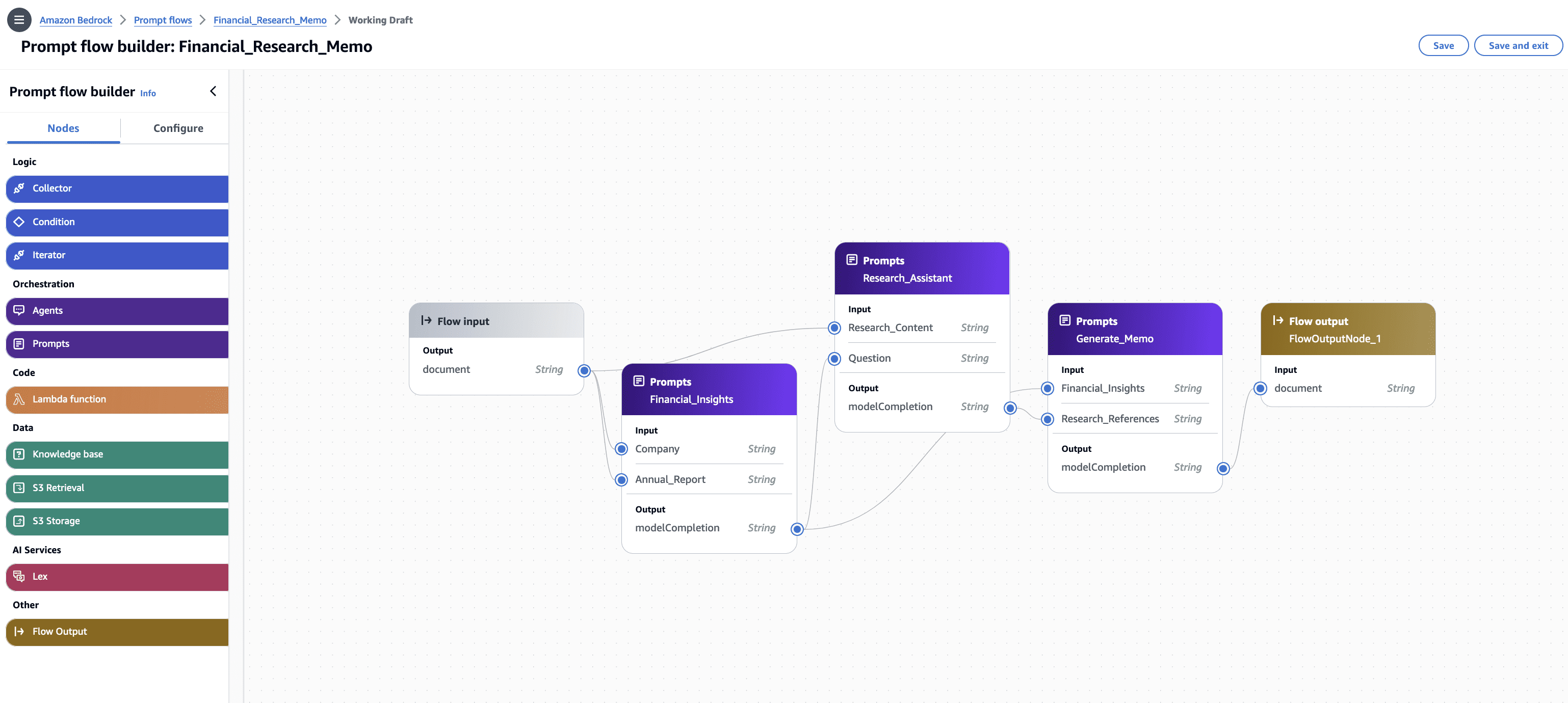 Prompt Flow Visual Builder