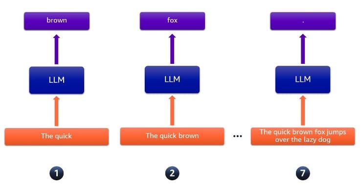 AWS Neuron speculative decoding - Sequential token generation in LLMs